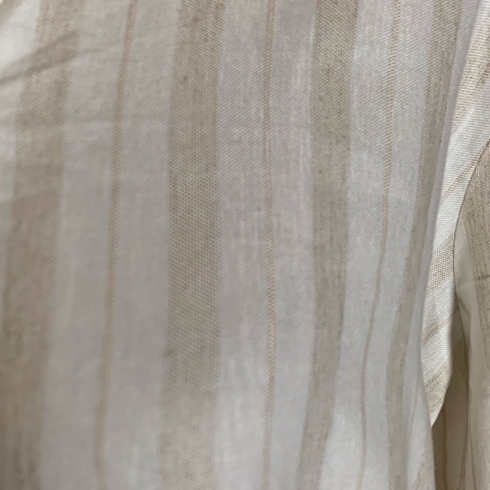 Alex Marie Pippa blouse Size Large Off white with light brown stripes - Picture 7 of 12